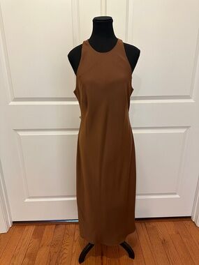 a new day Brown Sleeveless Midi Dress